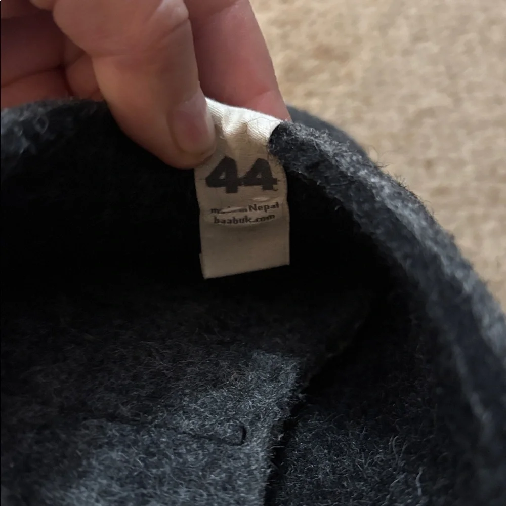 💕NWOT! Baabuk Charcoal Men’s Slippers - Picture 4 of 7